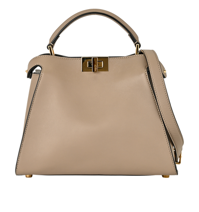 Peekaboo Essentially, £1,900, Handbags, Beige, Leather, Front view